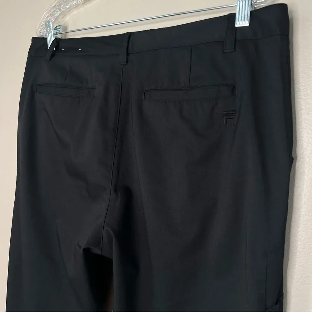 Fila Men’s Sport Golf Black Lightweight Sporting Golf Pants Size 34
